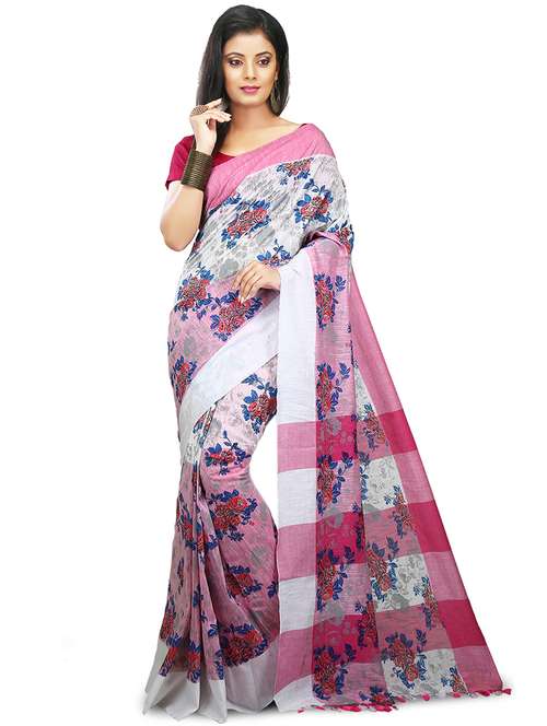 women floral printed saree - 21536946 -  Standard Image - 0