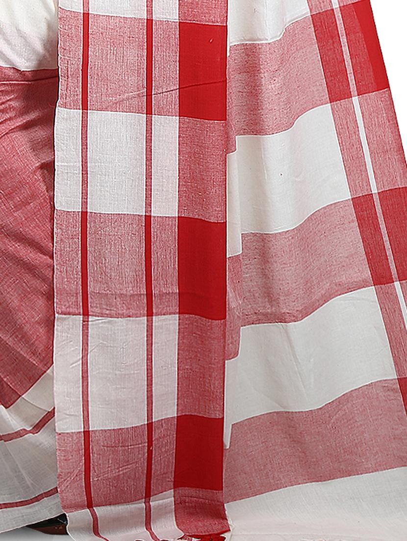 women striped handloom saree - 21536958 - Standard Image - 3