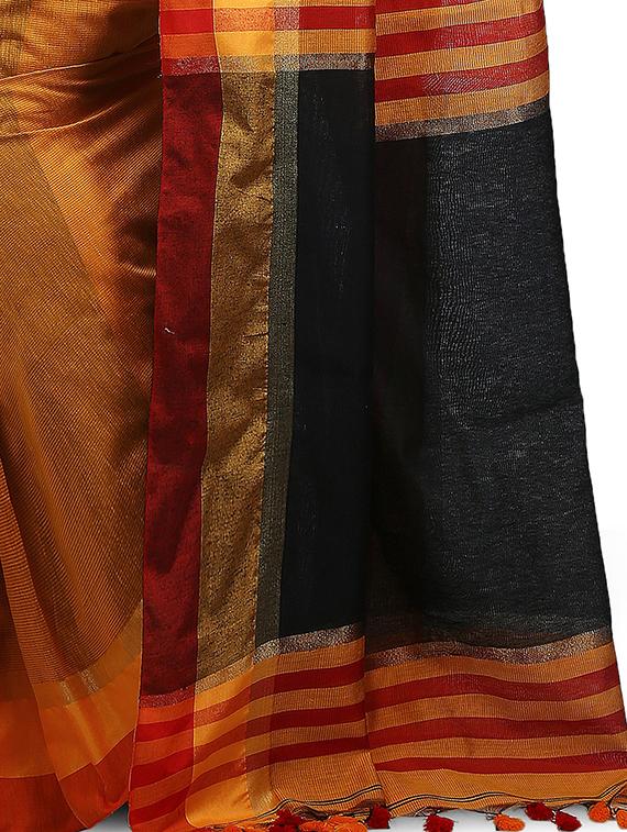 women solid southern silk saree - 21536969 - Standard Image - 3