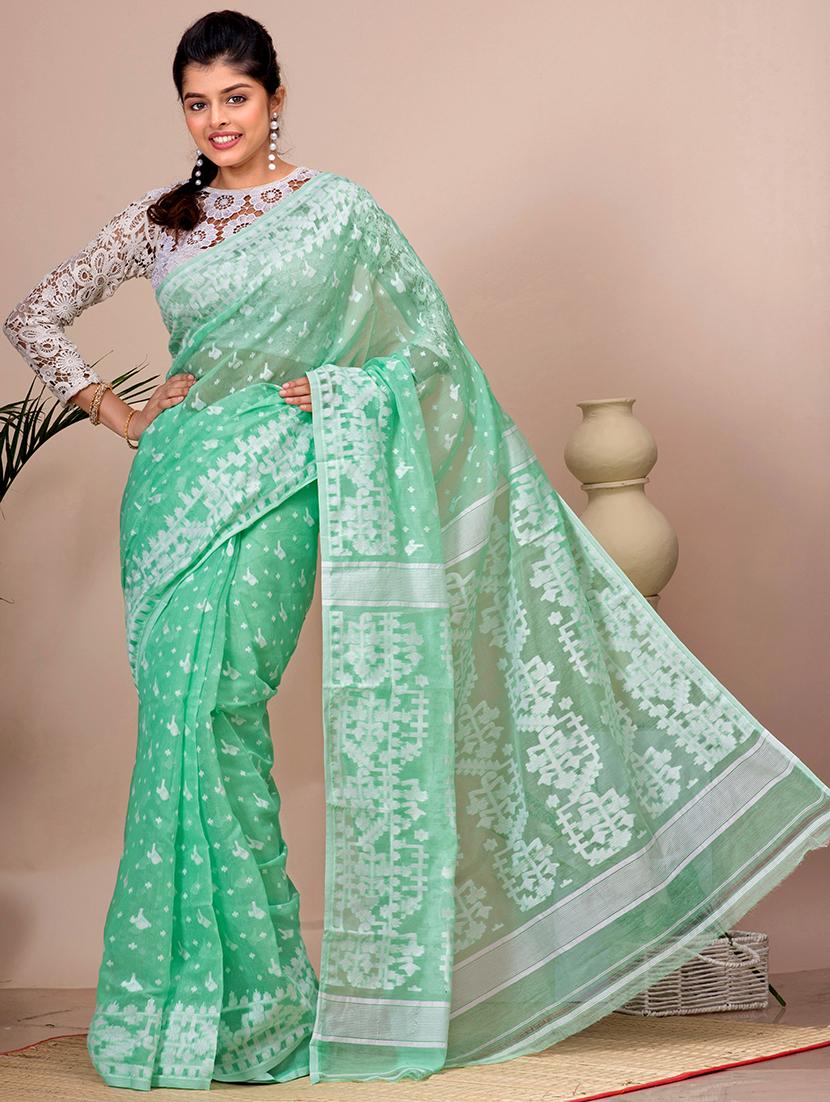 women self design jamdani saree