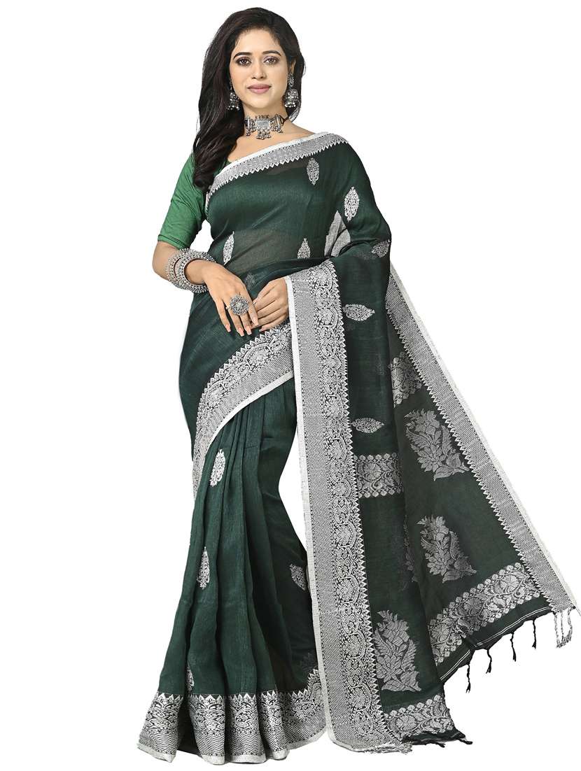 women self design handloom saree