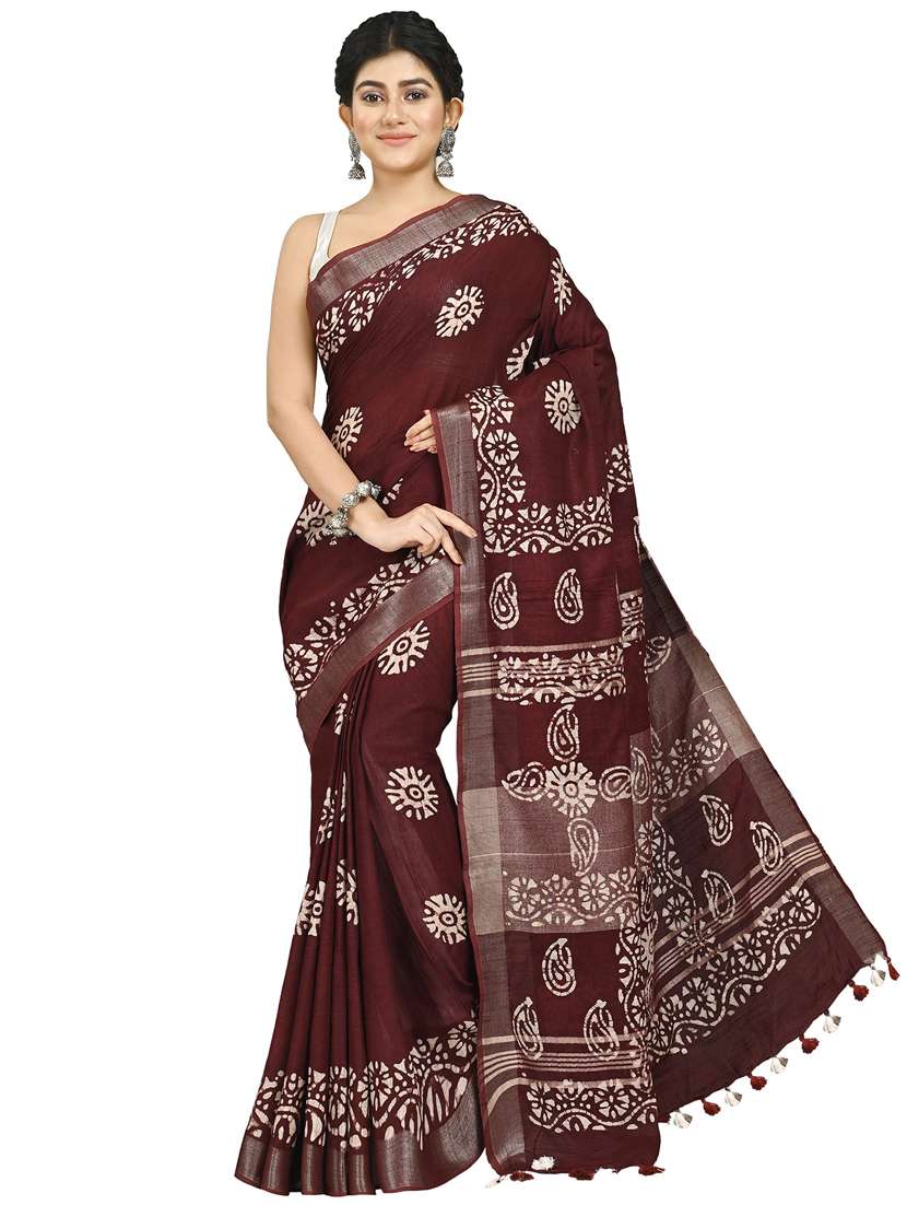 women printed saree - 21537060 - Zoom Image - 0