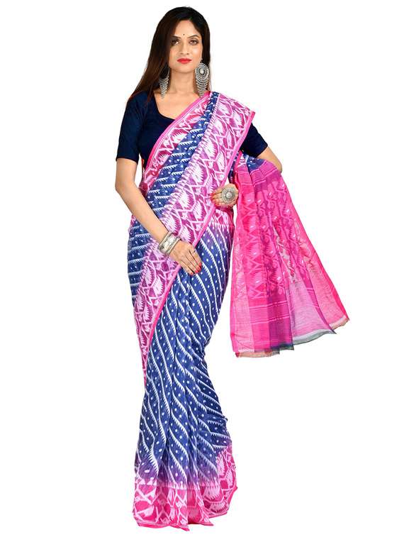 women self design jamdani saree