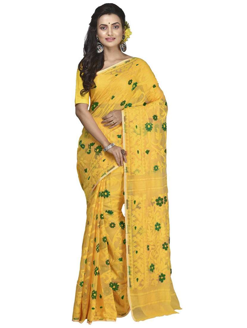women self design jamdani saree
