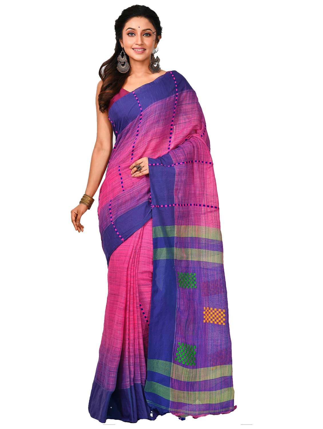 women self design handloom saree - 21537325 -  Zoom Image - 0