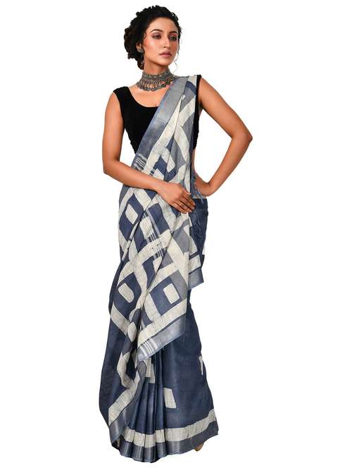 women printed handloom saree - 21537349 -  Standard Image - 0