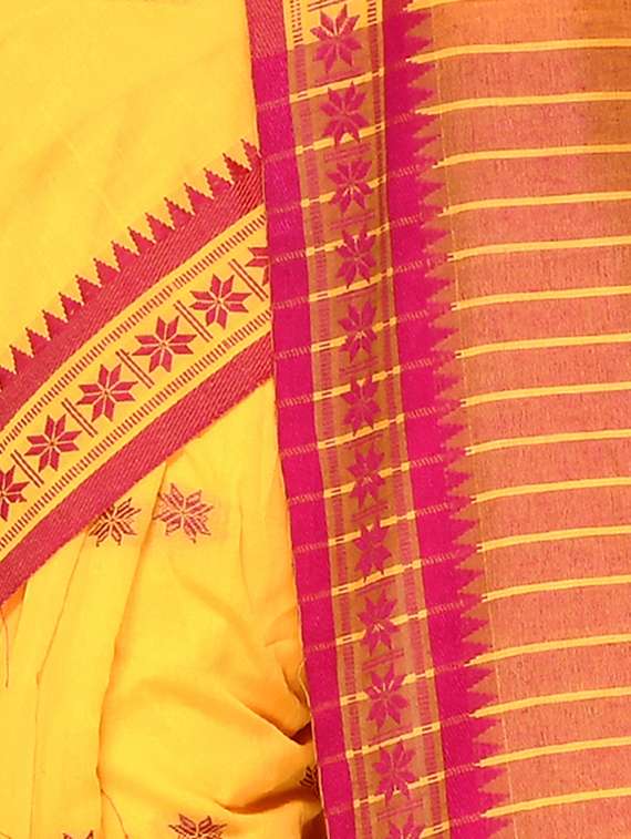 women self design handloom saree - 21537374 -  Standard Image - 3