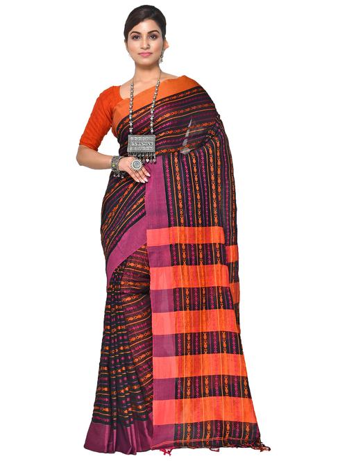 women self design handloom saree - 21537376 - Standard Image - 0