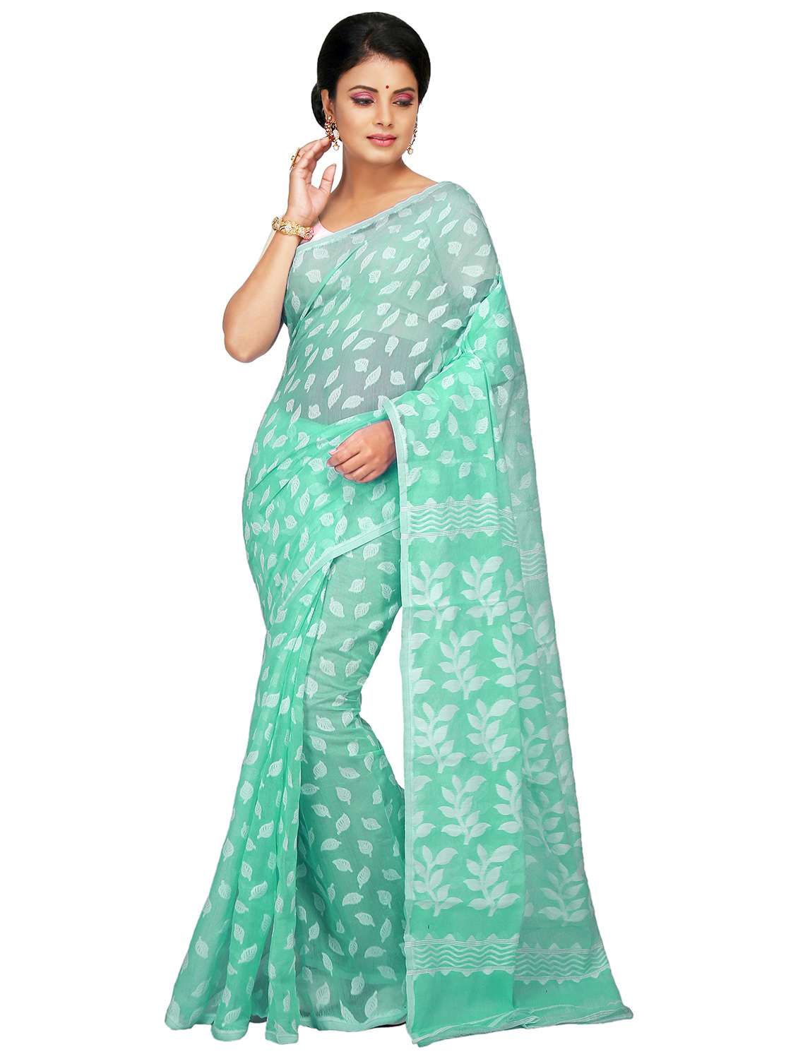 women self design jamdani saree