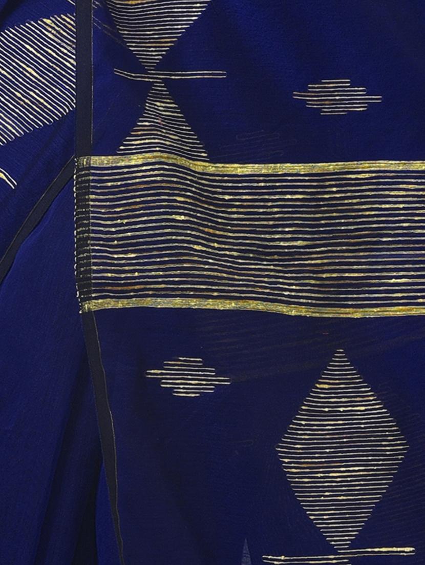 women self design handloom saree - 21537442 - Standard Image - 3