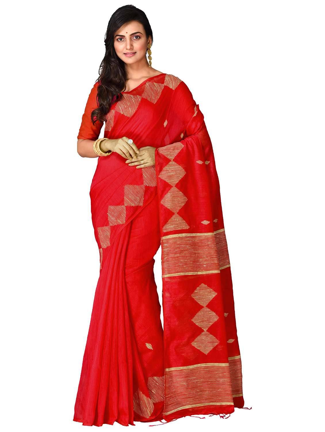 women red handloom saree