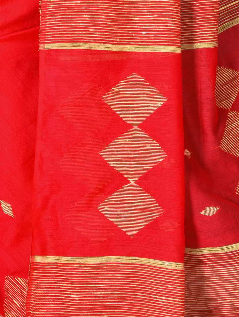 women red handloom saree - 21537468 -  Standard Image - 3
