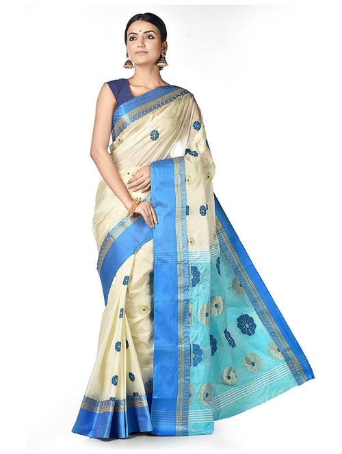 women self design handloom saree - 21537514 - Standard Image - 0