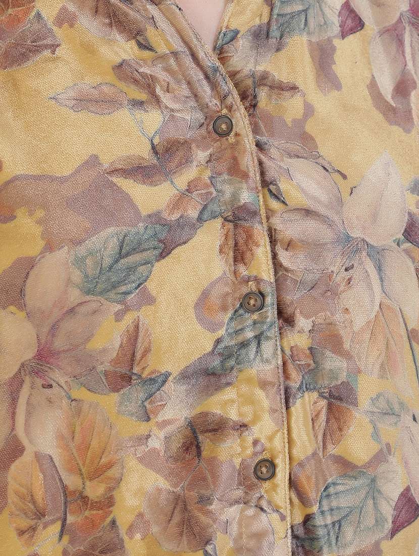 women floral printed collared shirt - 21537701 -  Standard Image - 5
