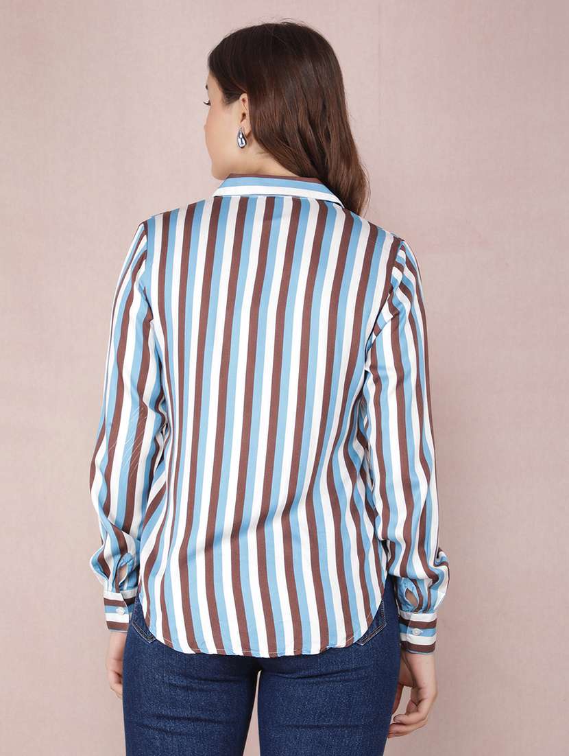 women striped long sleeve shirt - 21537721 -  Standard Image - 3