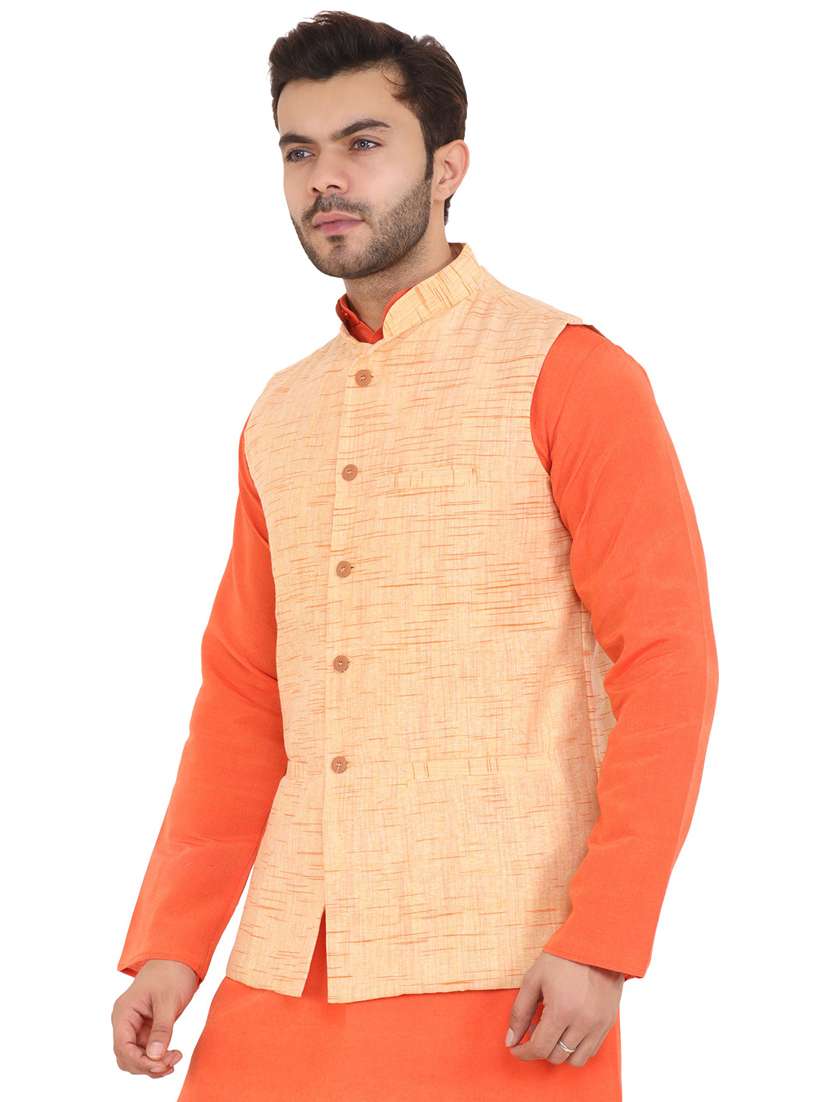 men self design nehru jacket