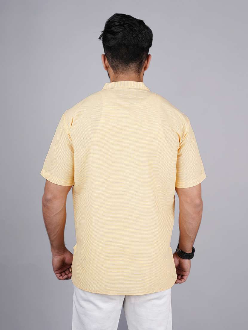 men self design mandarin neck short kurta  - 21537849 -  Standard Image - 3