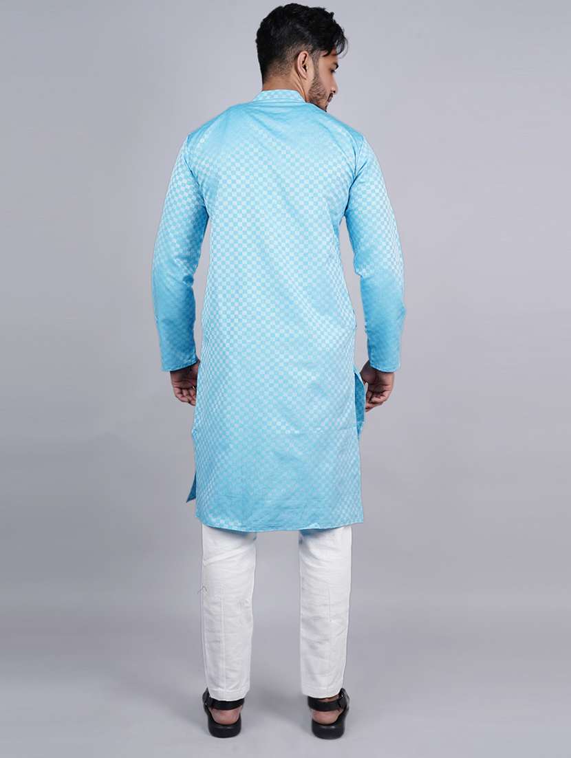 Men Self Design Long Sleeves Kurta - 21537924 -  Standard Image - 3
