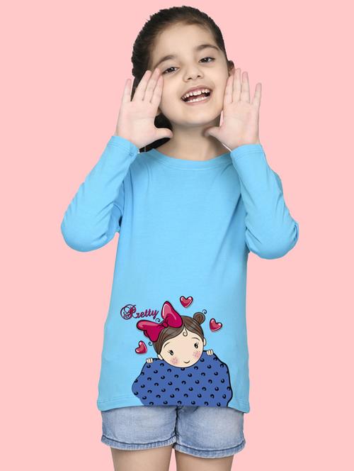girls placement print long sleeve tee - 21538417 - Standard Image - 0