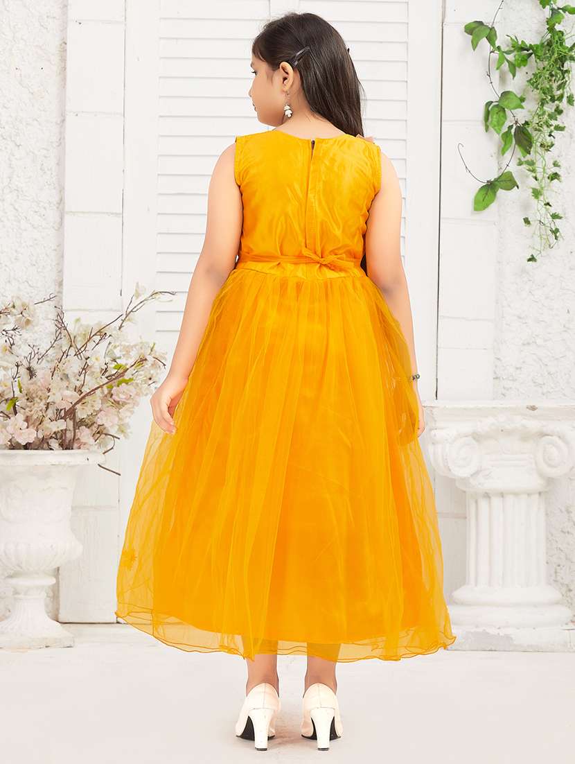girls embroidered sleeveless party frock - 21538468 -  Standard Image - 3