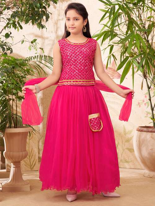 girls sequin lehenga set