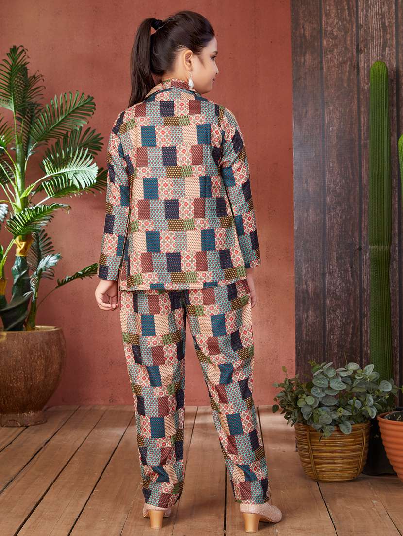 girls printed trouser set - 21538505 -  Standard Image - 3