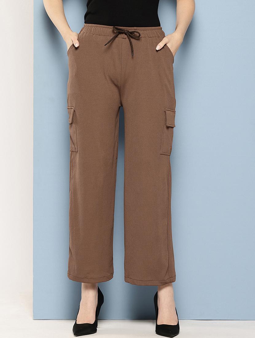 women solids high rise cargo - 21538555 - Zoom Image - 0