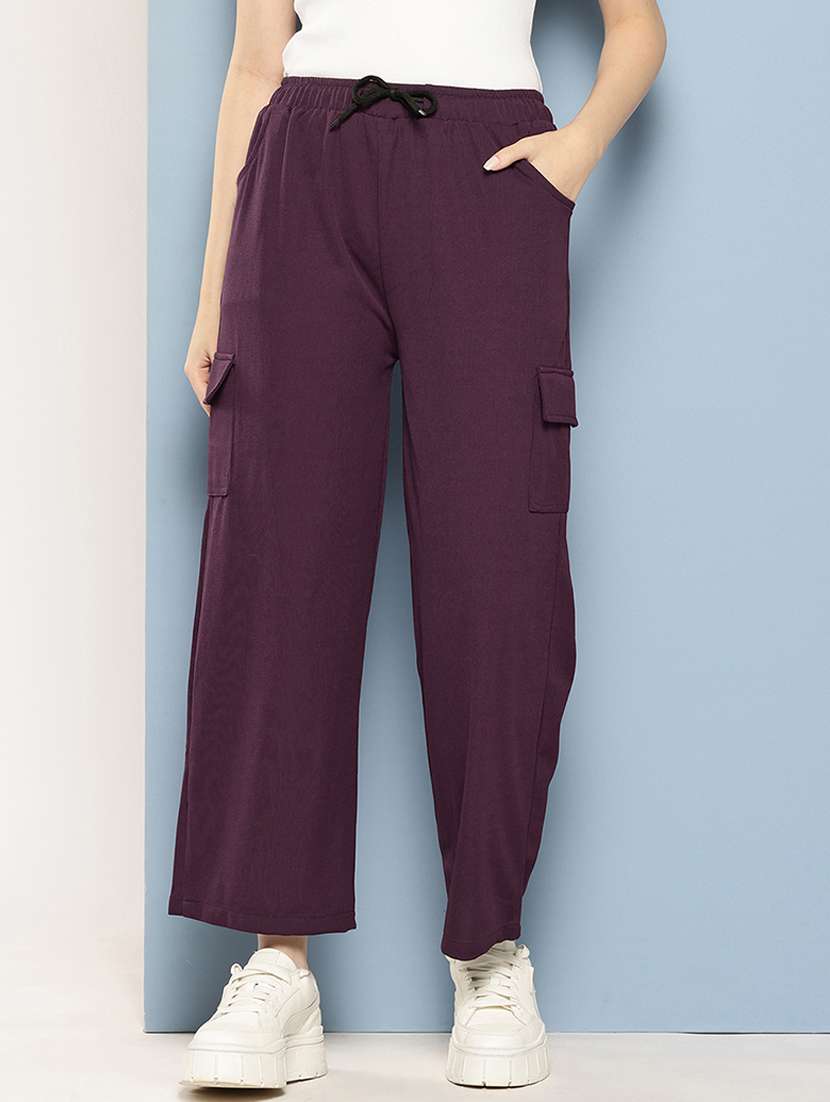 women solids high rise cargo