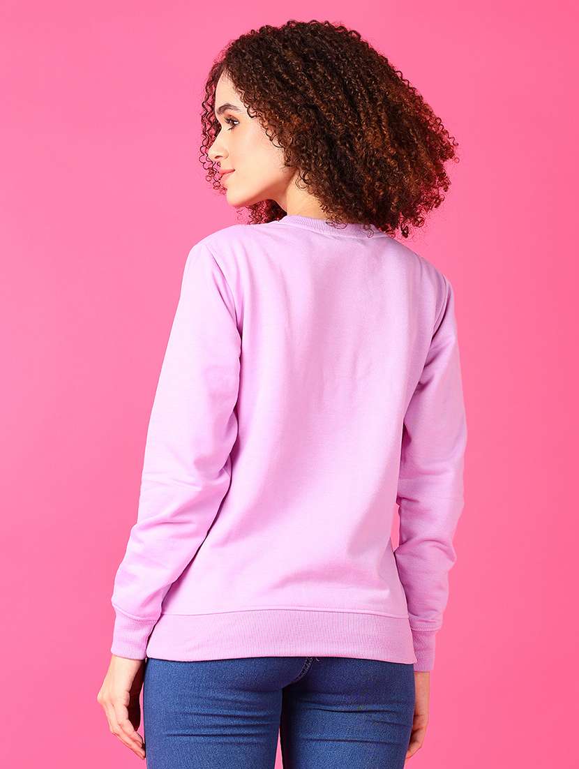 women front print long sleeve sweatshirt - 21538587 -  Standard Image - 3