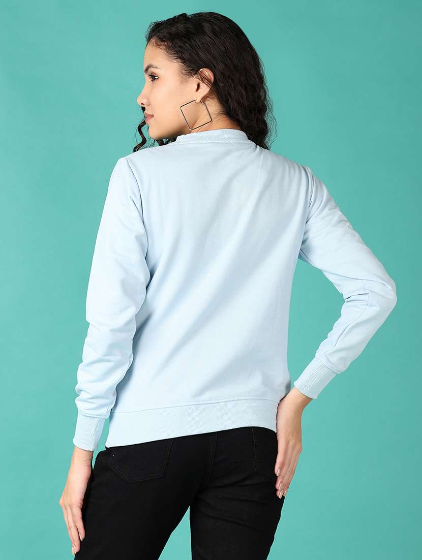 Women Front Print Long Sleeve Sweatshirt - 21538588 -  Standard Image - 3