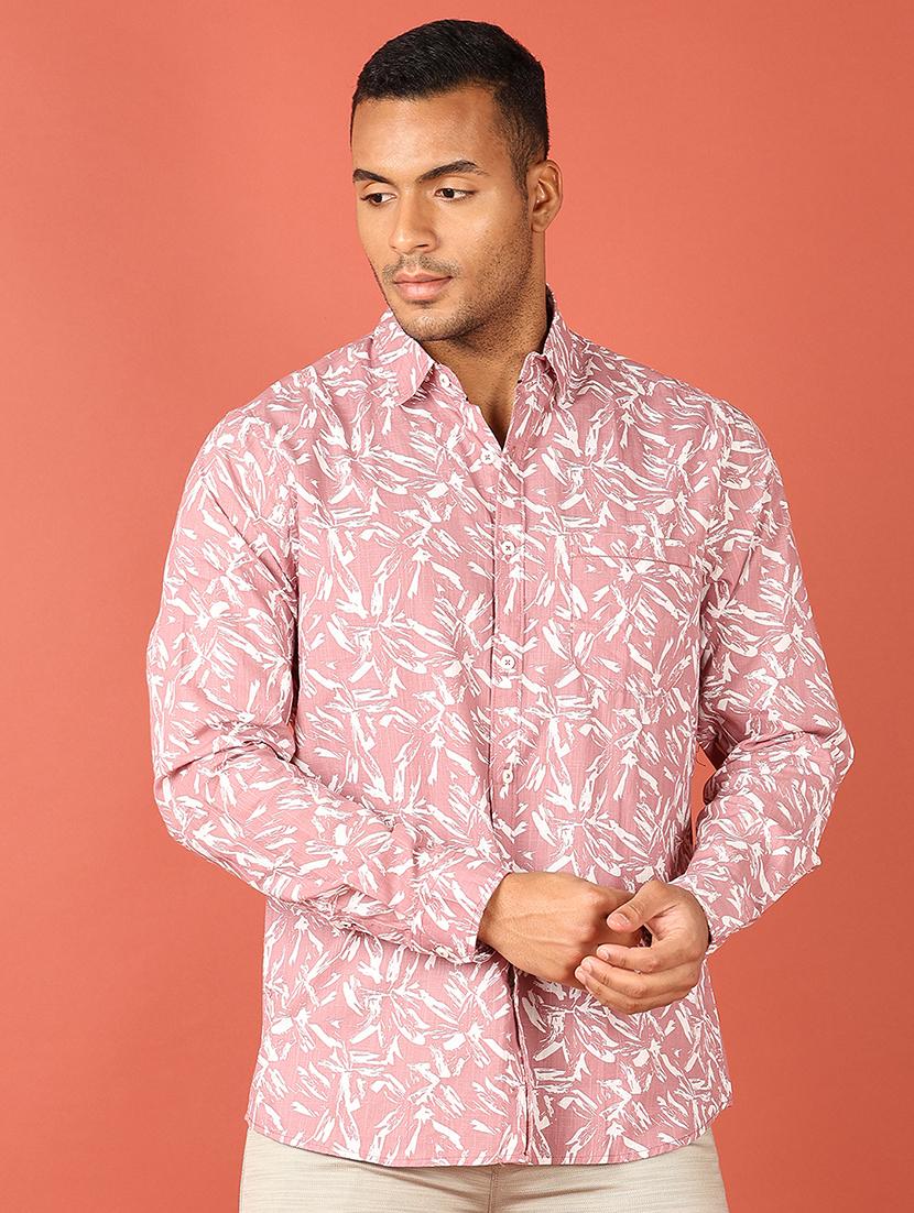 men printed long sleeve casual shirt - 21538591 -  Zoom Image - 0