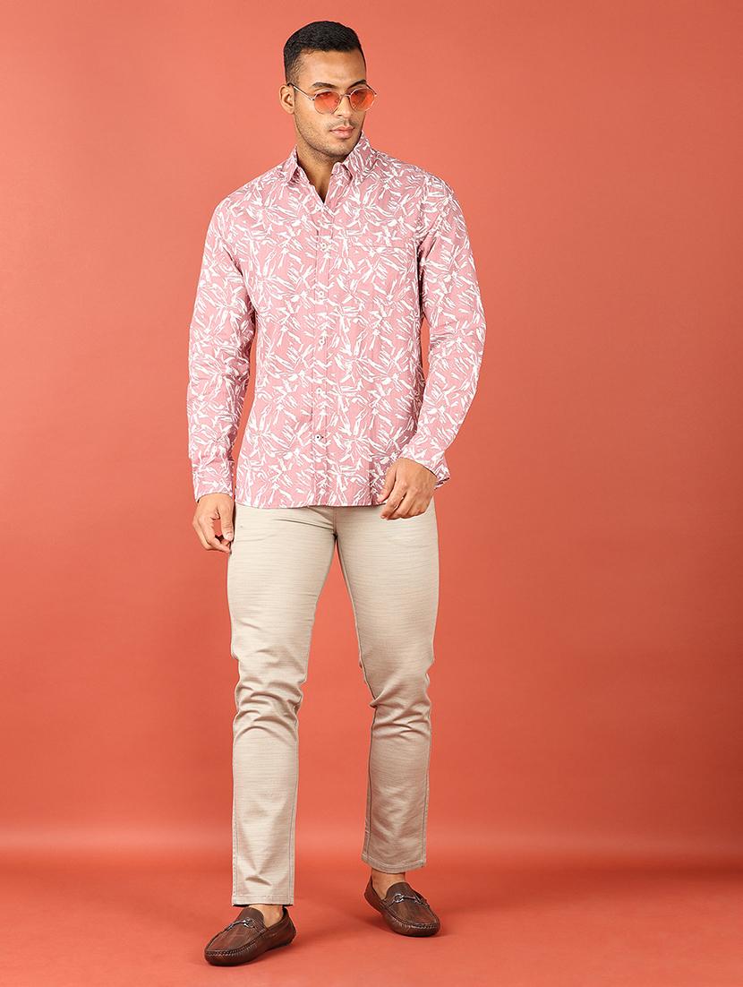 men printed long sleeve casual shirt - 21538591 - Standard Image - 3