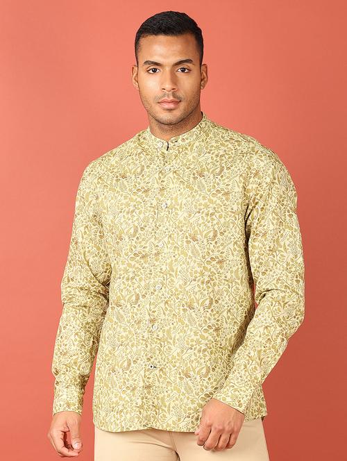 men printed long sleeve casual shirt - 21538592 -  Standard Image - 0