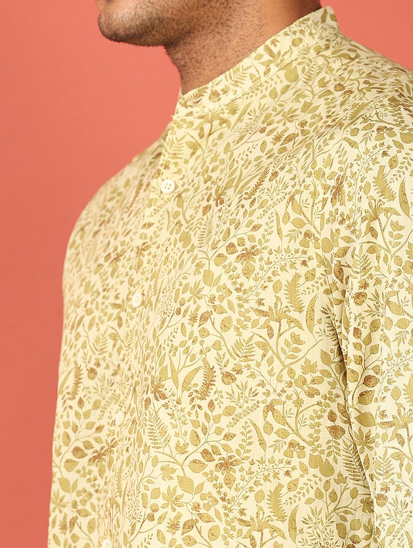men printed long sleeve casual shirt - 21538592 - Standard Image - 5