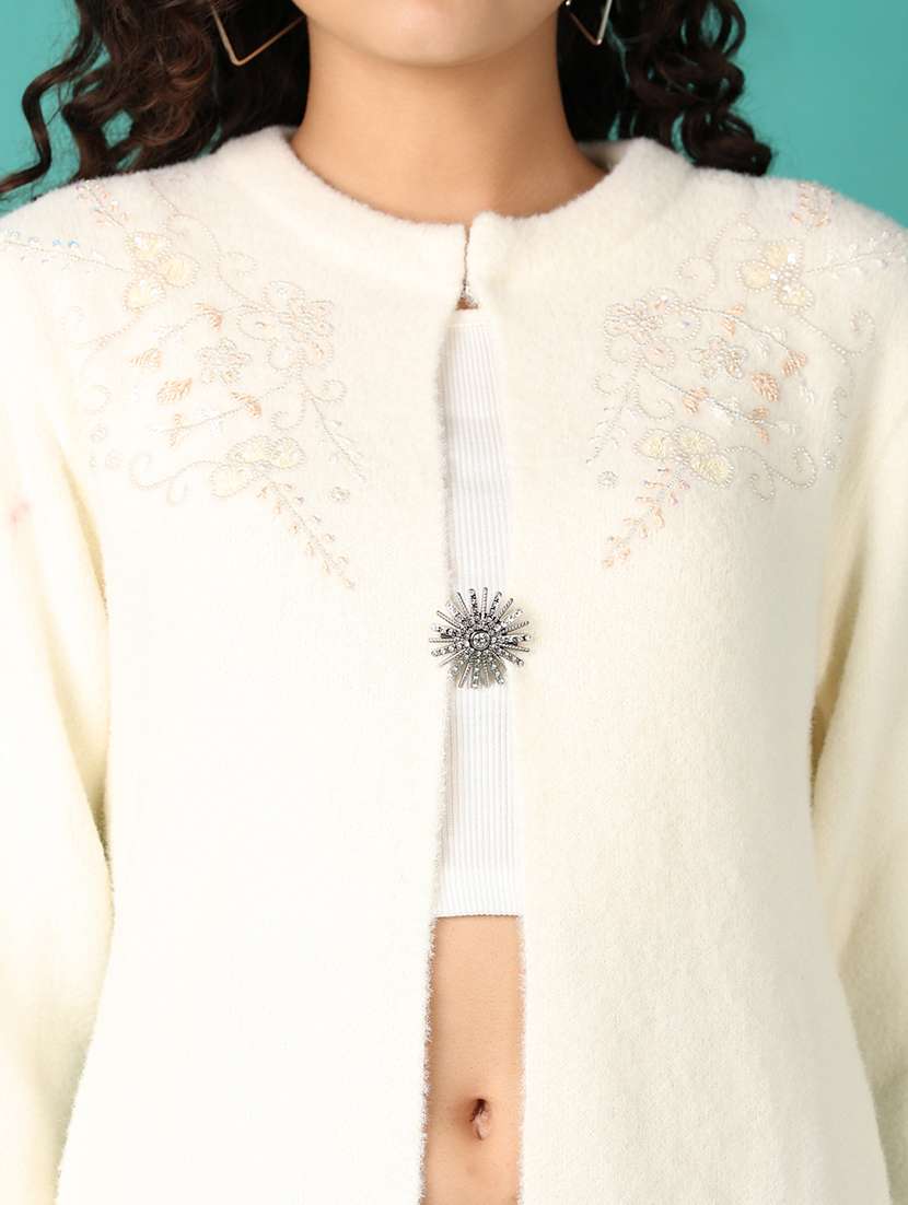 women self design long sleeve cardigan - 21538603 -  Standard Image - 5