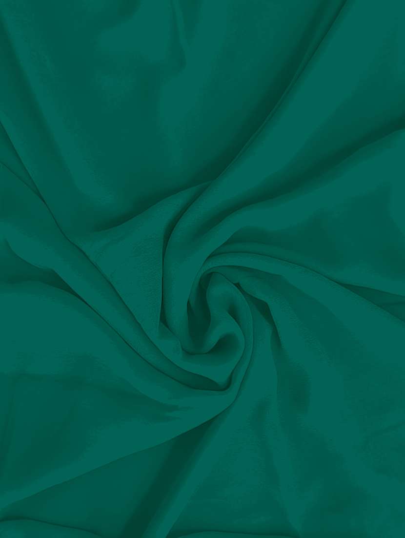 women teal green plain saree - 21539046 -  Standard Image - 3