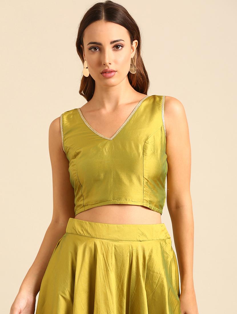 women solid sleeveless blouse - 21539119 -  Zoom Image - 0