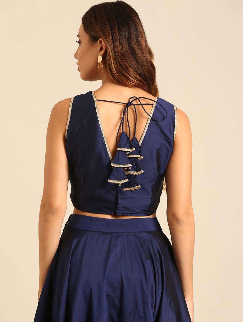 women solid sleeveless stitched blouse - 21539120 - Standard Image - 3