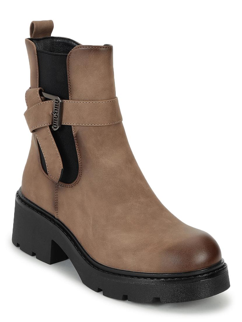women solid ankle length boots - 21539176 - Zoom Image - 0