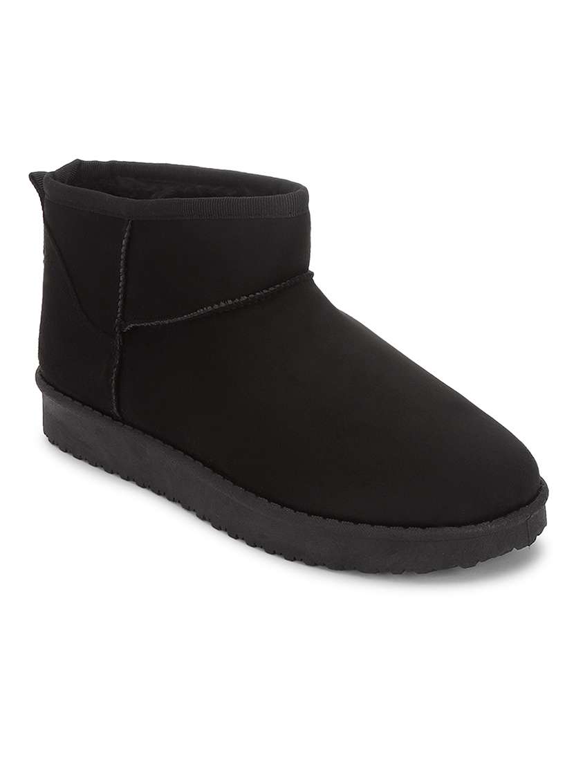 women solid ankle length boots - 21539179 -  Zoom Image - 0