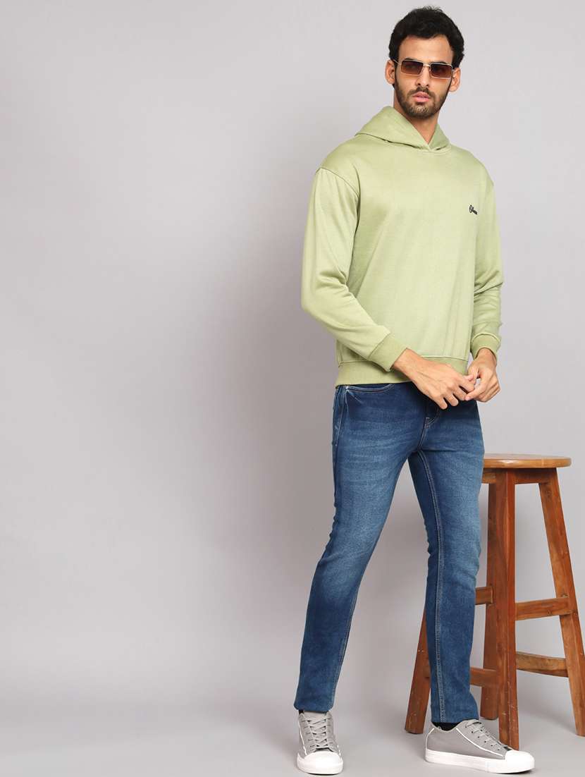 men long sleeves plain sweatshirt - 21539516 - Standard Image - 3