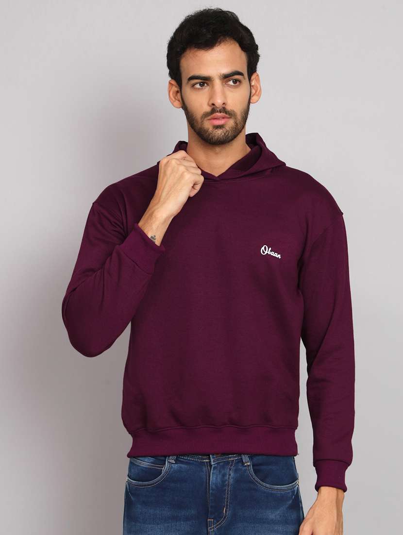 men long sleeves plain sweatshirt - 21539517 -  Zoom Image - 0