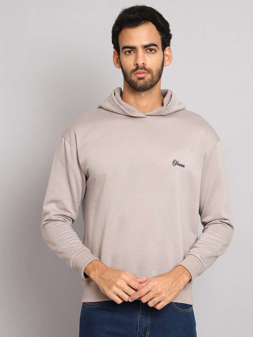men long sleeves plain sweatshirt