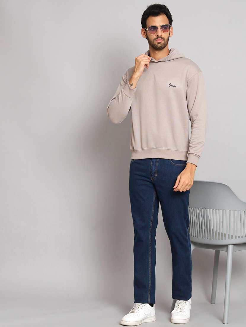 men long sleeves plain sweatshirt - 21539520 -  Standard Image - 3