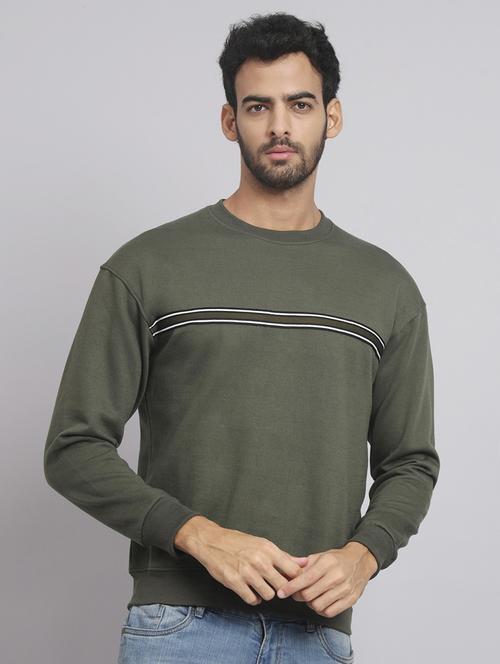 men chest printed round neck sweatshirt - 21539535 - Standard Image - 0