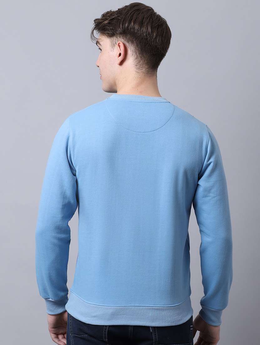 men long sleeves plain sweatshirt - 21539754 -  Standard Image - 3