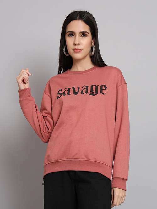 women printed long sleeve sweatshirt - 21539866 - Standard Image - 0
