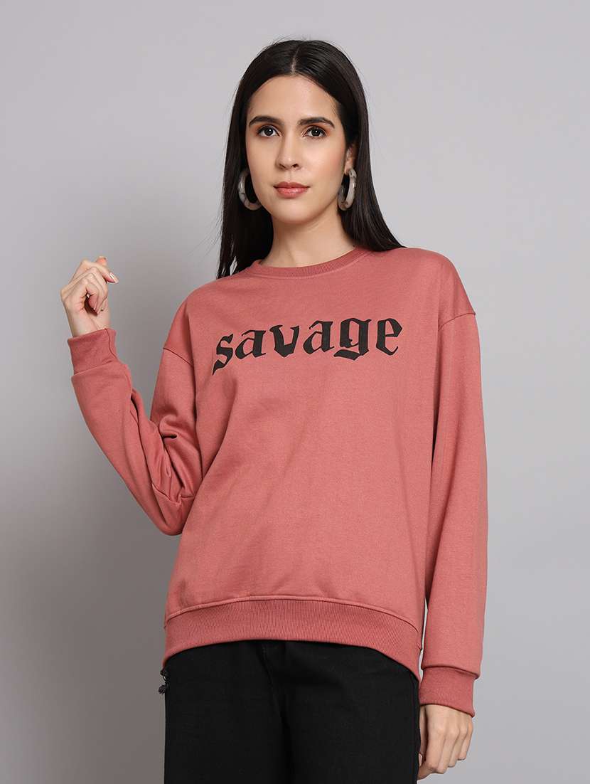 women printed long sleeve sweatshirt - 21539866 - Zoom Image - 0