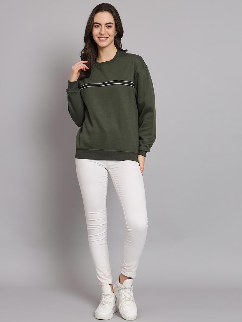 women long sleeves tapered sweatshirt - 21539896 - Standard Image - 3