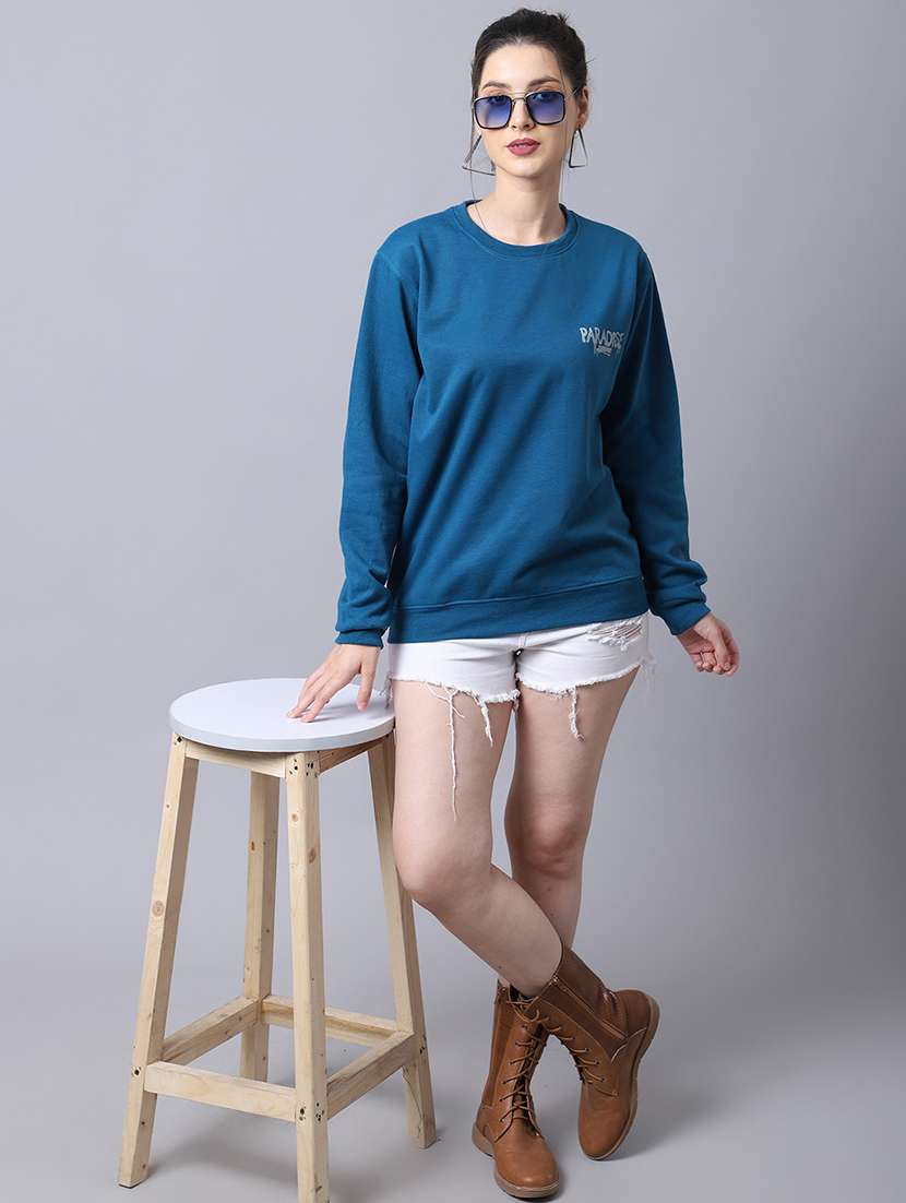 women long sleeves front & back print sweatshirt - 21539913 - Standard Image - 3